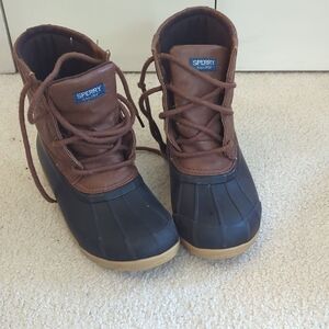 Sperry Kids Black and Brown Boots